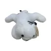 A cute and soft white plush toy bear, a plush pillow decoration for home decoration Item Picture